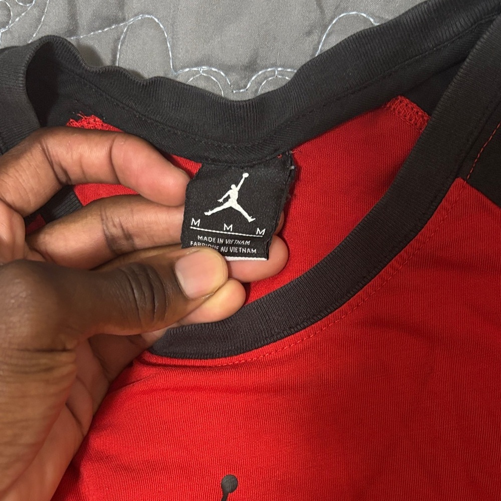 Jordan RE2PECT Red and Black Short Sleeve Tee - Picture 2 of 4